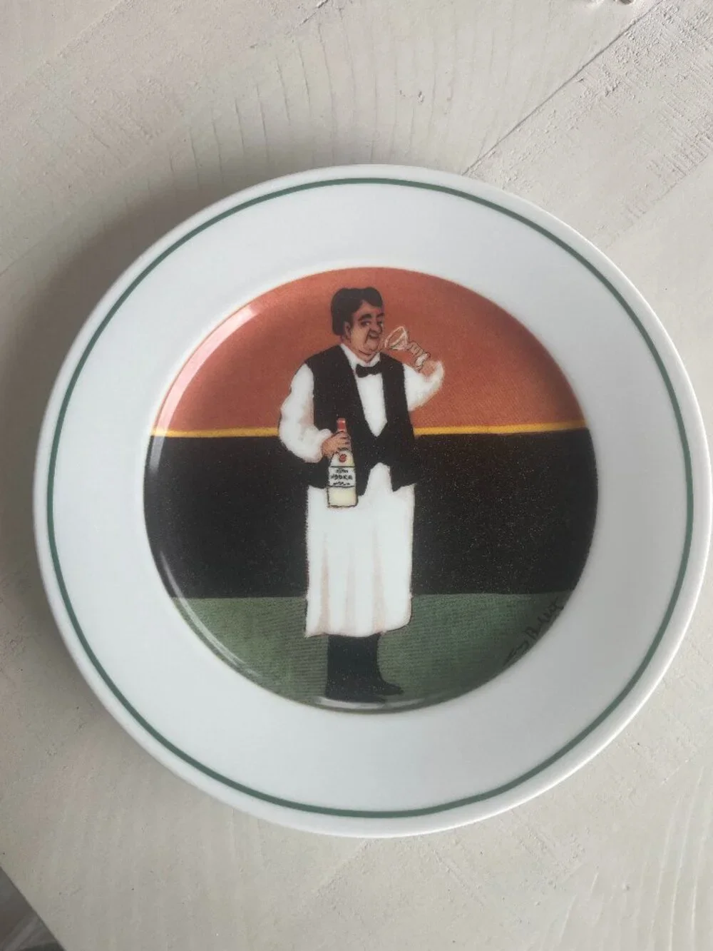 WILLIAMS SONOMA GUY BUFFET SOMMELIER SALAD PLATE 